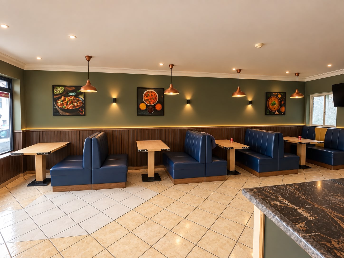 The Spices and Stone dining room